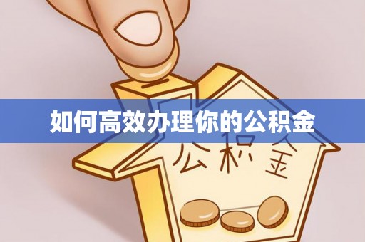 嘉定如何高效办理你的公积金