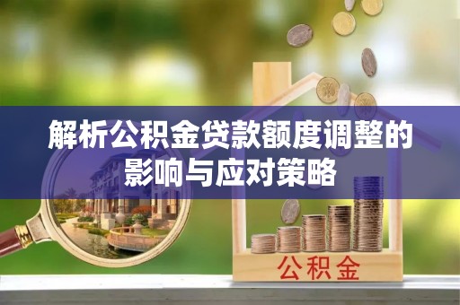 嘉定解析公积金贷款额度调整的影响与应对策略