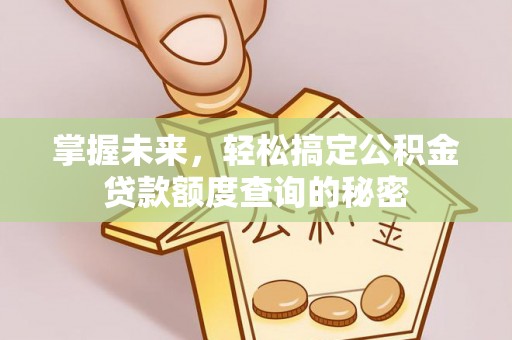 嘉定掌握未来，轻松搞定公积金贷款额度查询的秘密