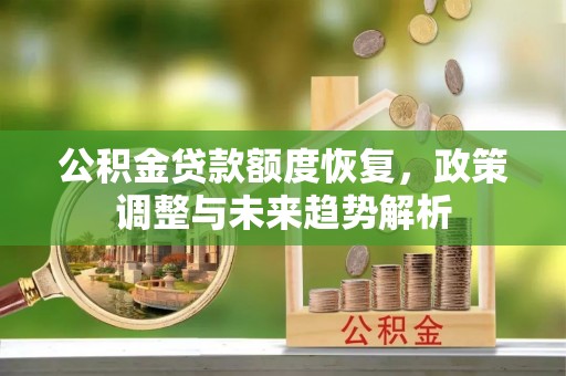 嘉定公积金贷款额度恢复，政策调整与未来趋势解析