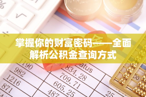 嘉定掌握你的财富密码——全面解析公积金查询方式