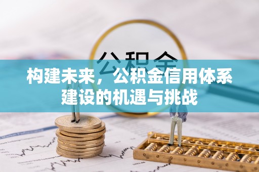 嘉定构建未来，公积金信用体系建设的机遇与挑战