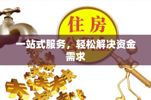 嘉定一站式服务，轻松解决资金需求