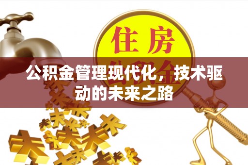 嘉定公积金管理现代化，技术驱动的未来之路
